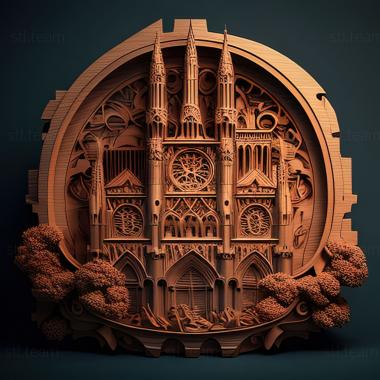 3D model st notre dame (STL)